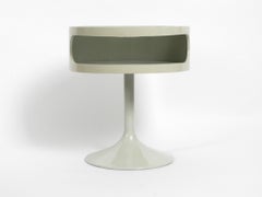table d'appoint des années 1970 au design Pop Art Space Age avec plateau en verre fumé par Opal Möbel