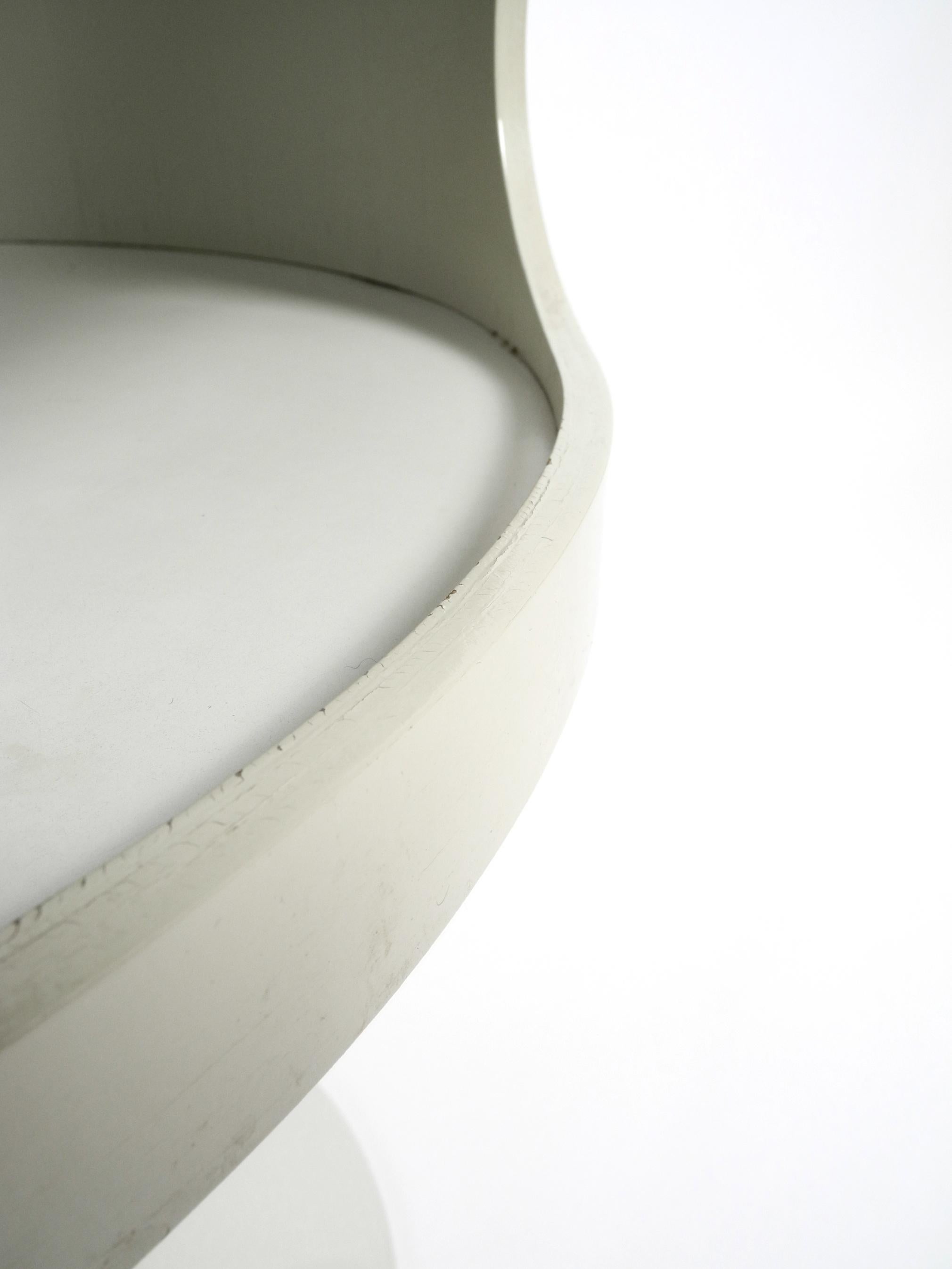 Late 20th Century 1970s Side Table in Pop Art Space Age Design with Smoked Glass Top by Opal Möbel