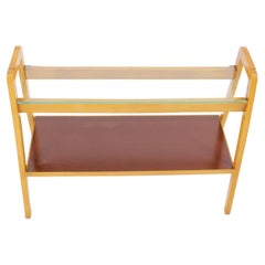 Vintage 1970s Side Table or TV Rack, Czechoslovakia