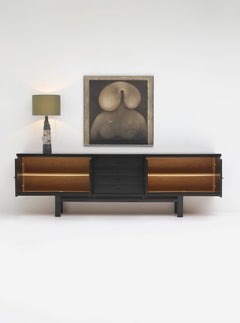 1970s Sideboard with Geometrical Doors