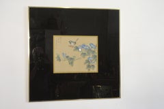 1970s Signed Asian Painting Bird and Flowers