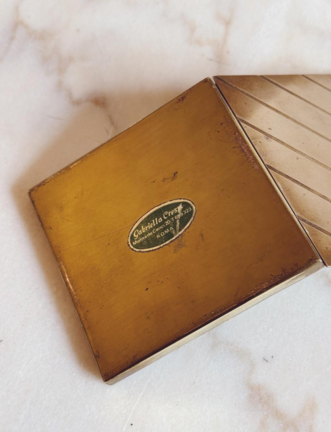 Late 20th Century 1970s Signed Gabriella Crespi Cigarette Case For Sale