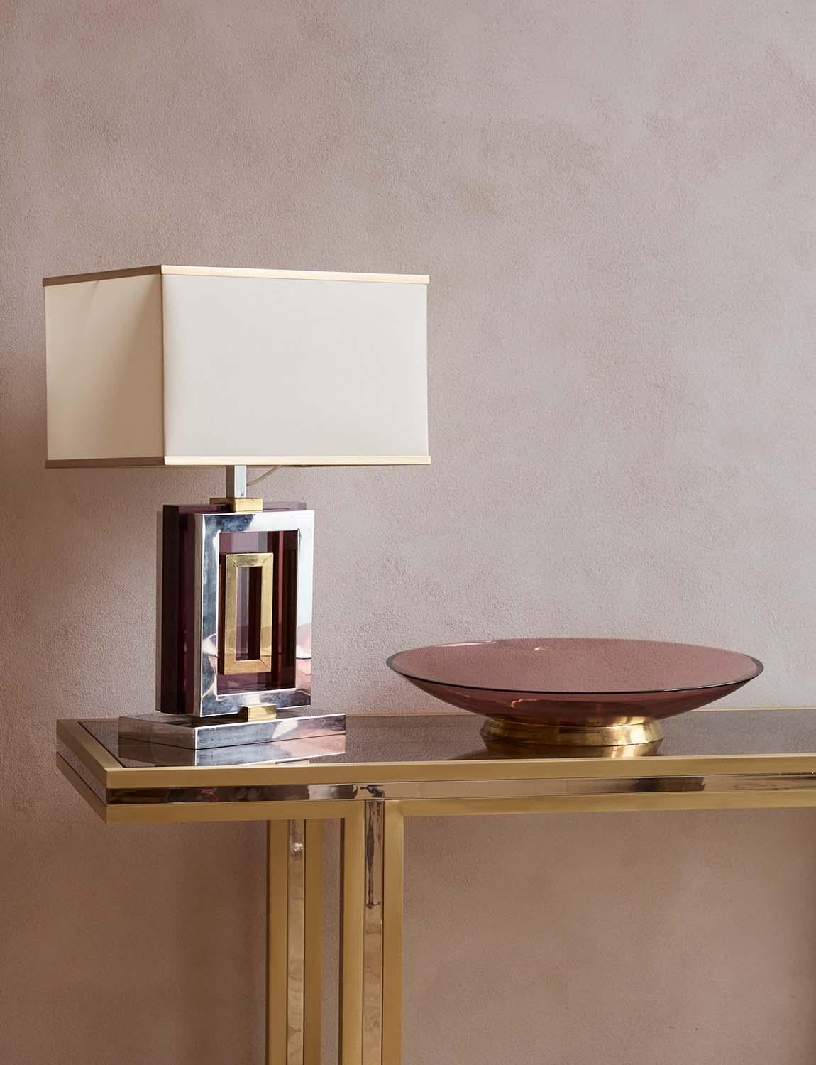 1970s Signed Romeo Rega Italian Table Lamp (Italienisch) im Angebot