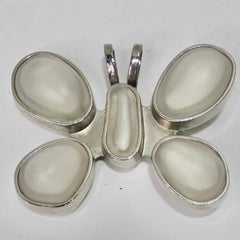 1970s Silver Butterfly Hair Clip