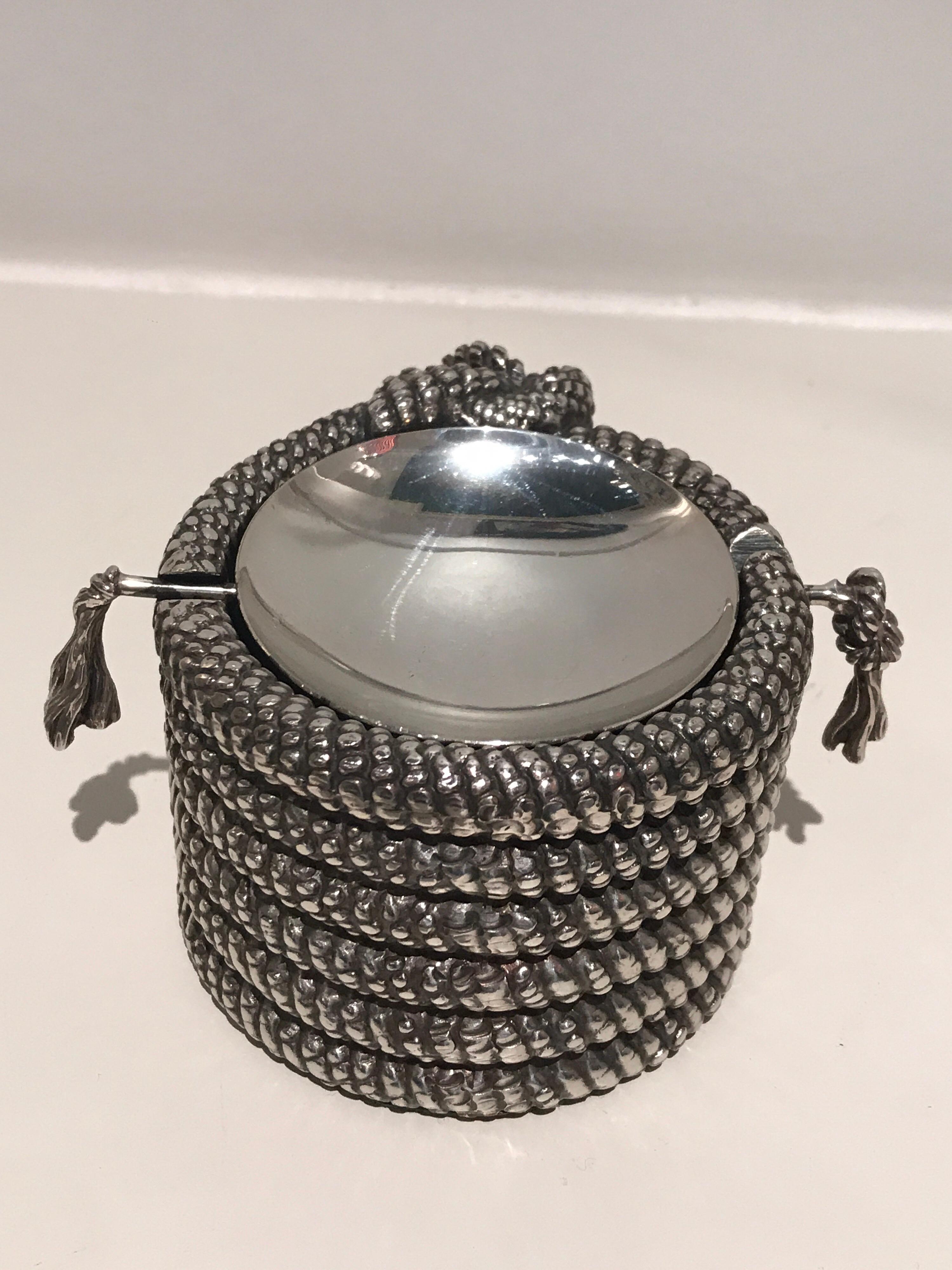 1970s Silver Cord Ashtray In Excellent Condition In Saint-Ouen, FR