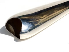 1970s Silver Metal Italian Design Table Hand Bell