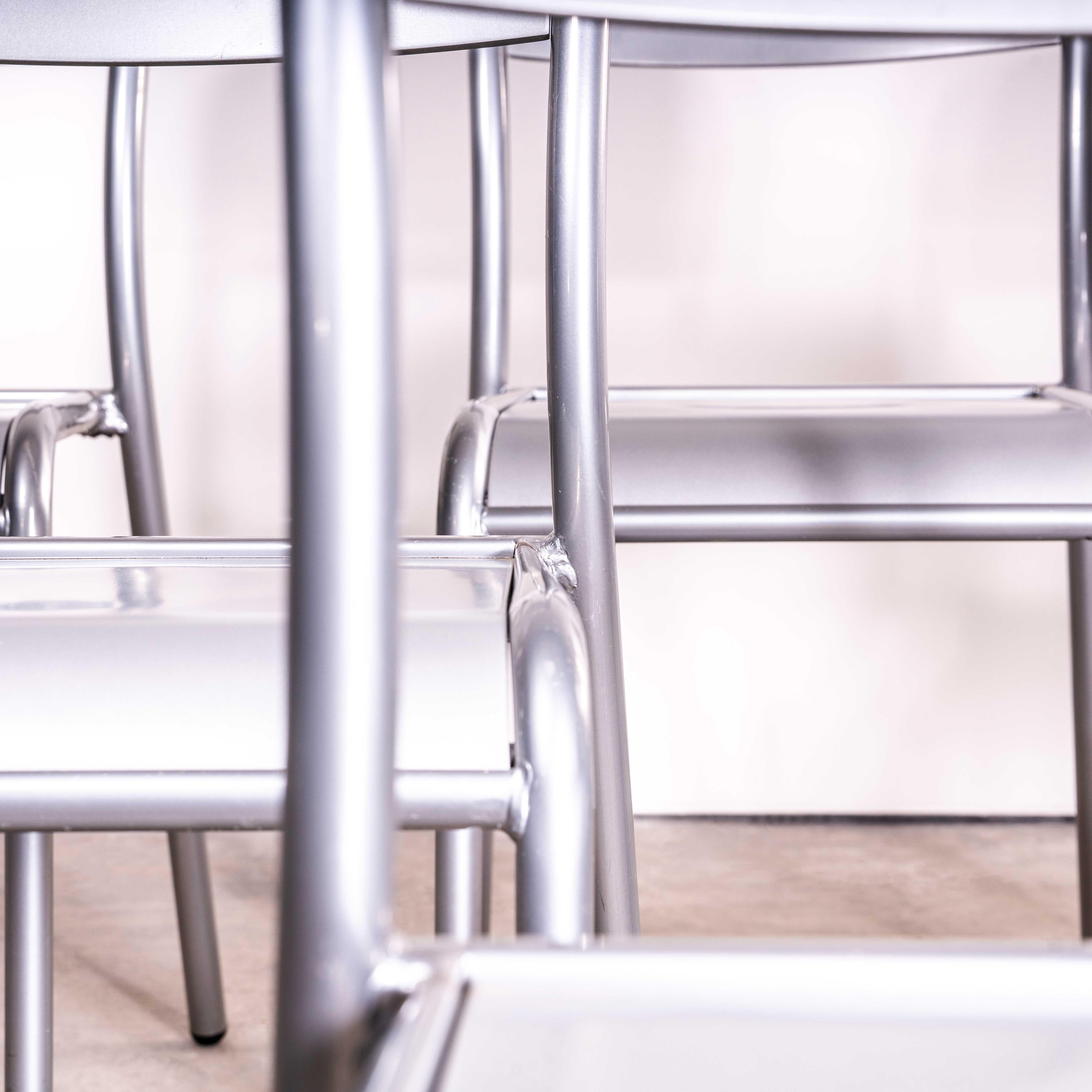 1970's Silver Mullca Stacking Dining Chairs - Large Quantity Available For Sale 1