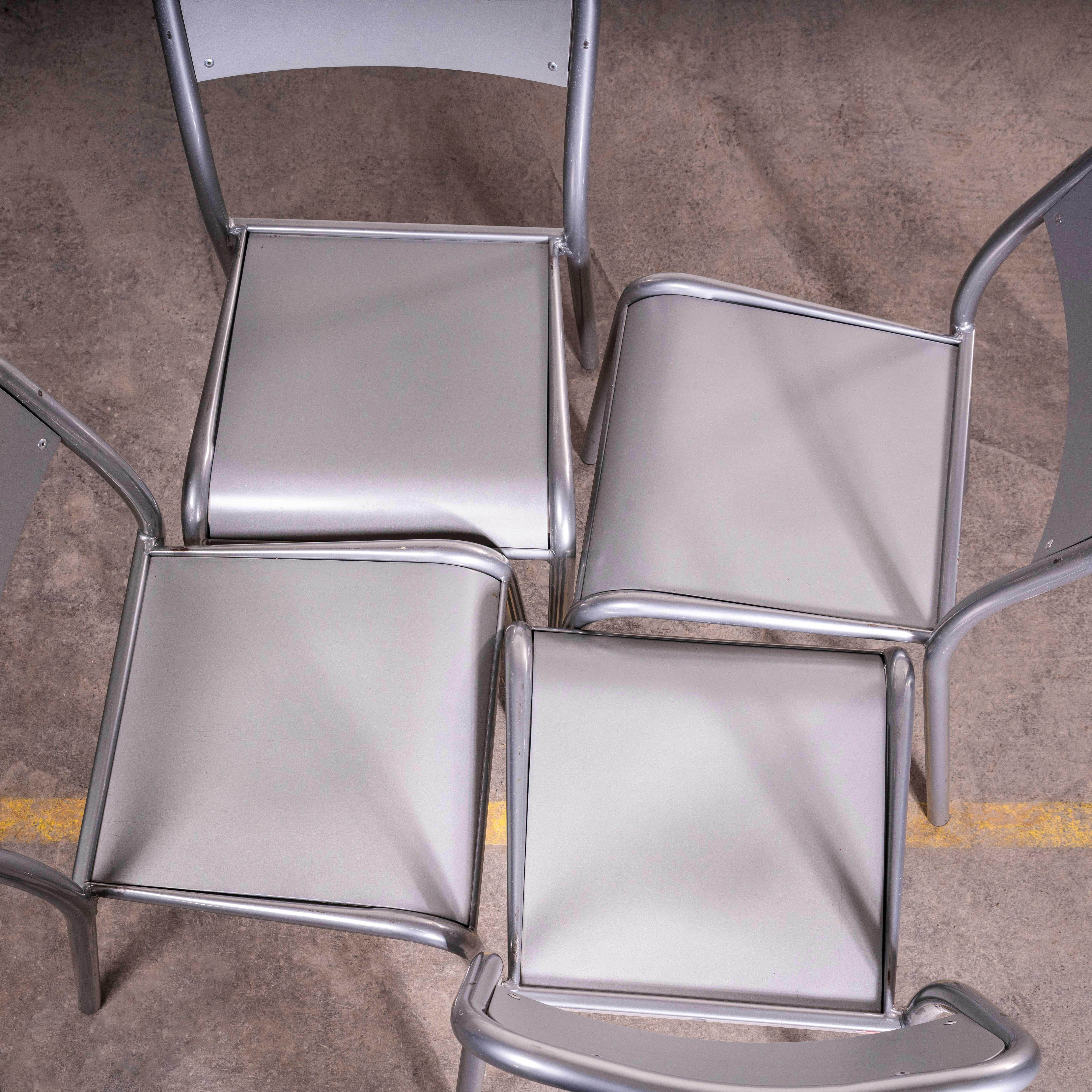 1970's Silver Mullca Stacking Dining Chairs - Large Quantity Available For Sale 2