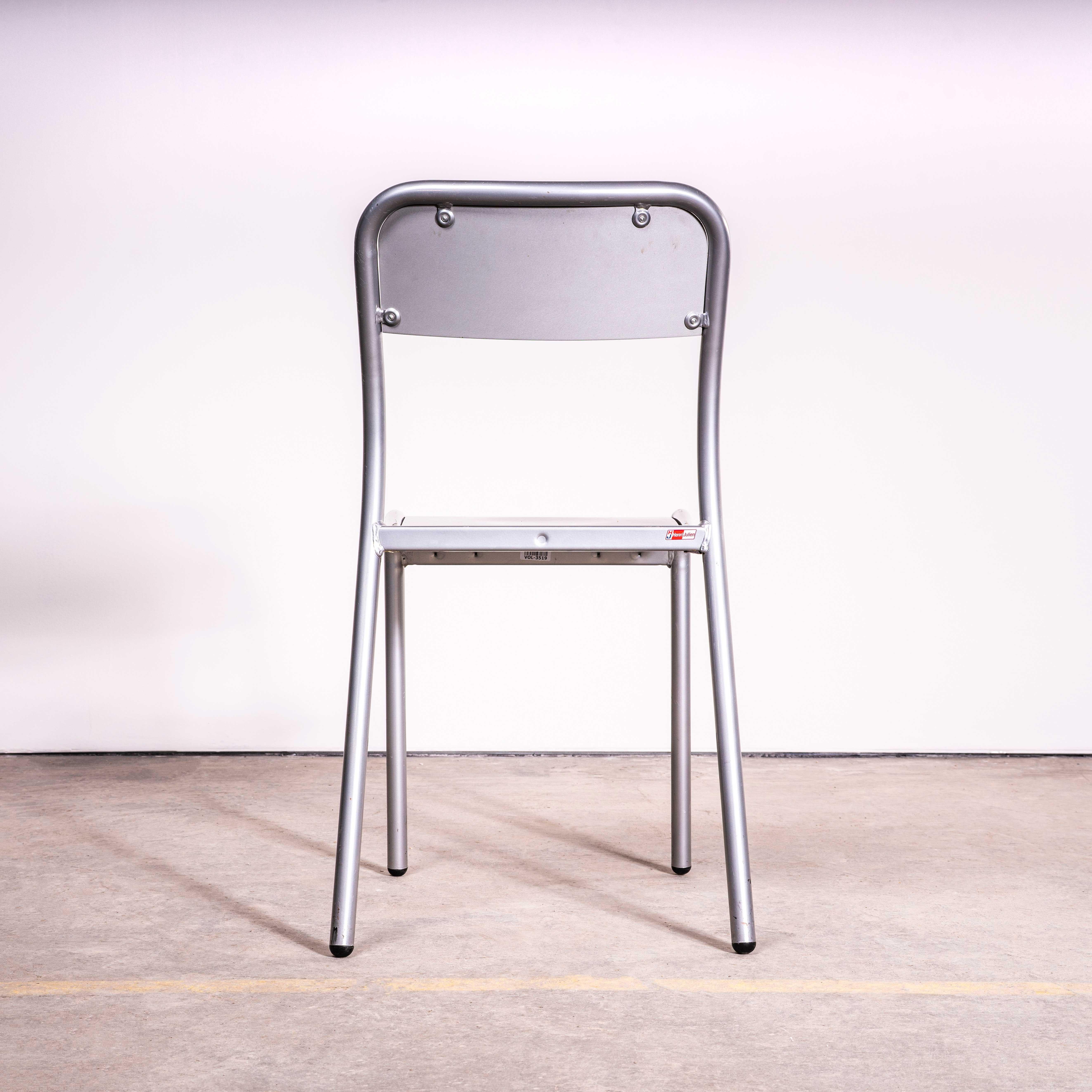 1970's Silver Mullca Stacking Dining Chairs - Large Quantity Available For Sale 4