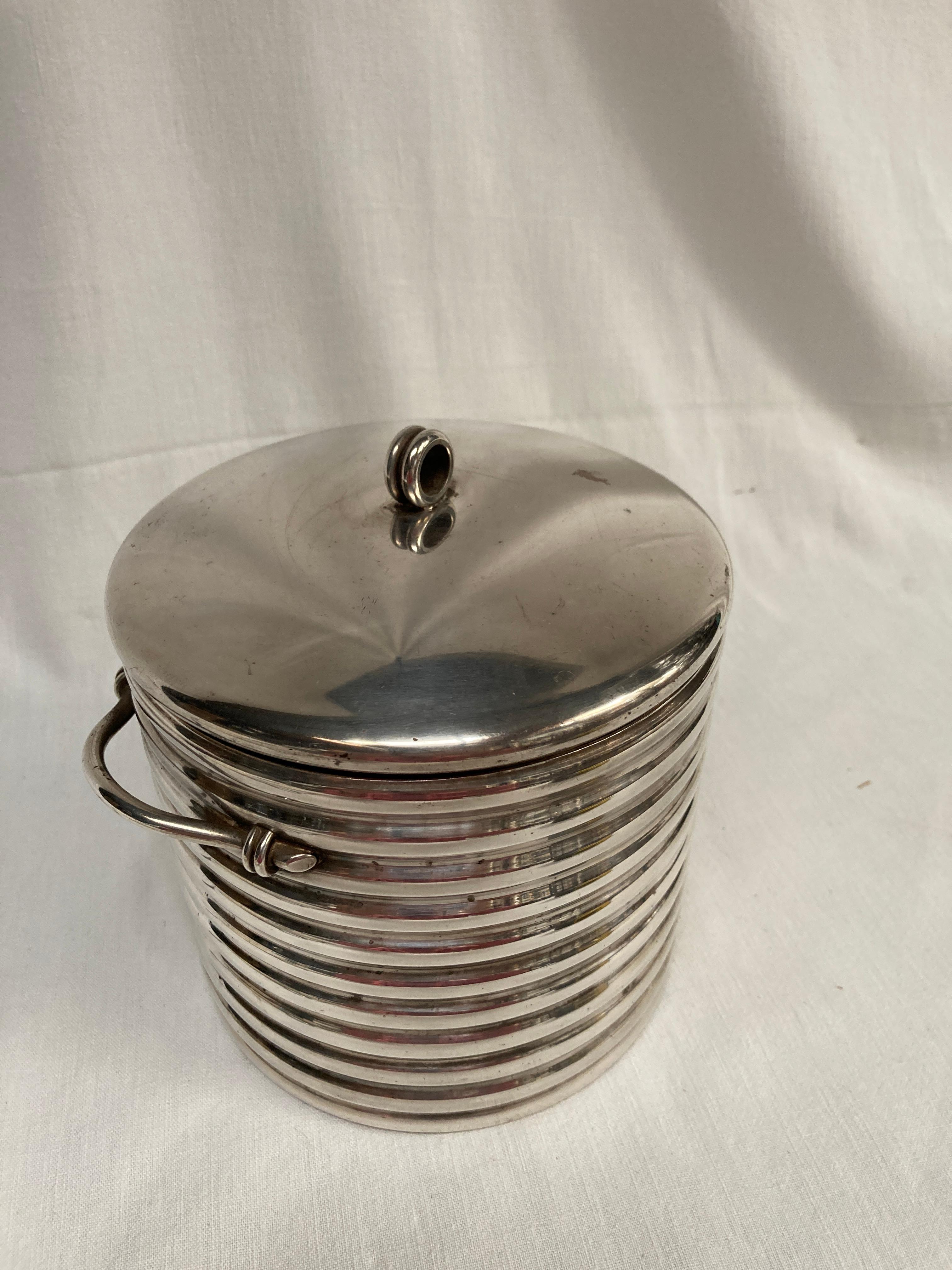 French 1970's Silver plated boxe in the style of Maria Pergay For Sale