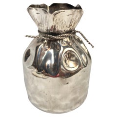 1970's silver plated " bursary" vasein the style of Maria Pergay
