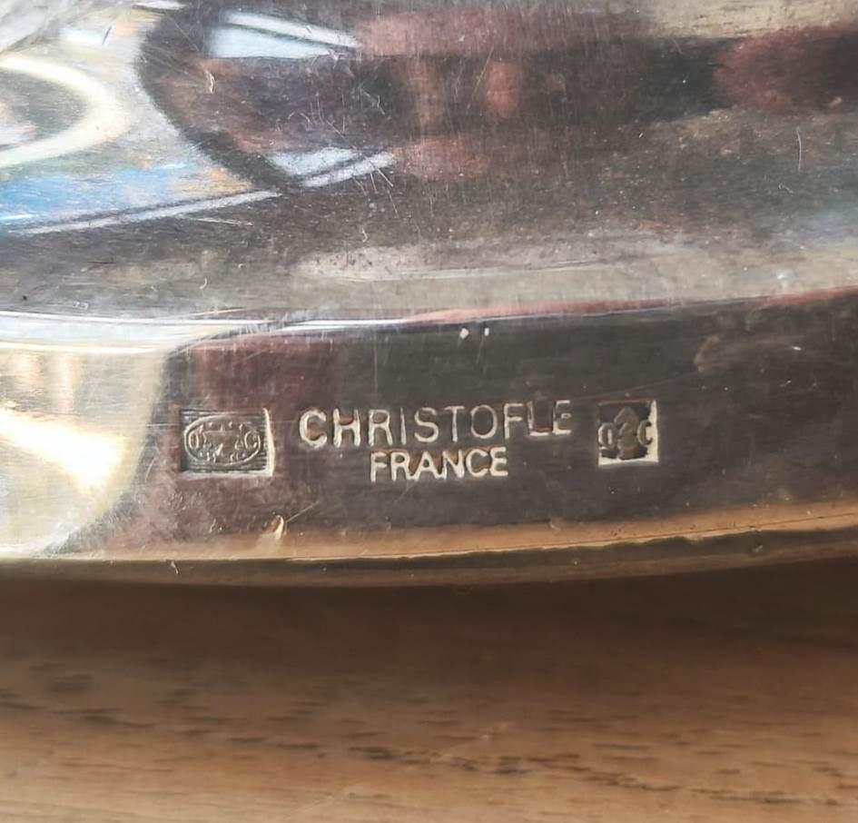 1970s Silver-Plated Christrofle Metal Candleholder For Sale 9
