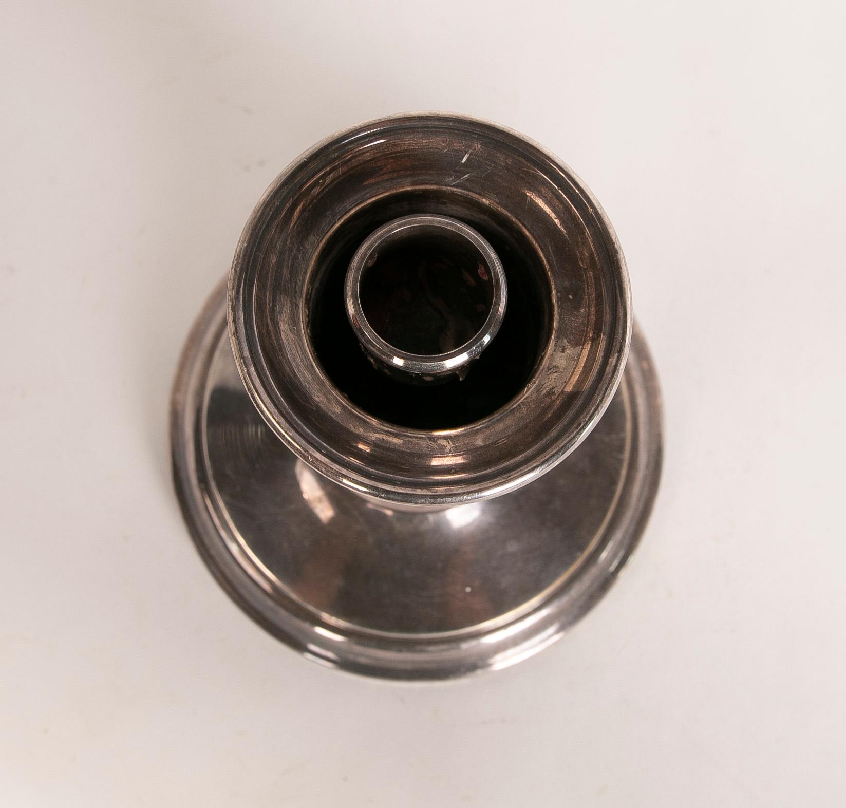 Portacandele in metallo Christrofle placcato argento del 1970 in vendita 3