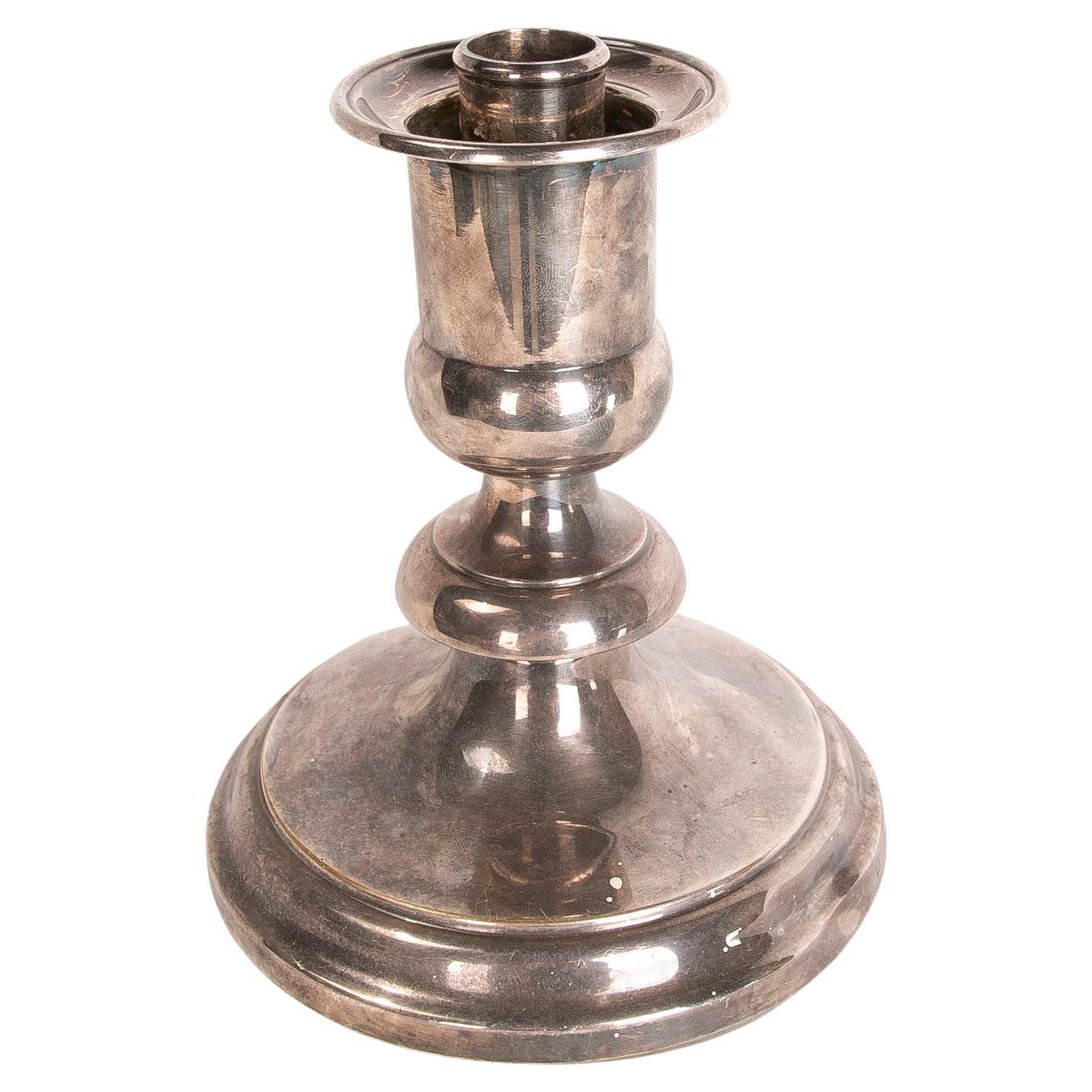 1970s Silver-Plated Christrofle Metal Candleholder