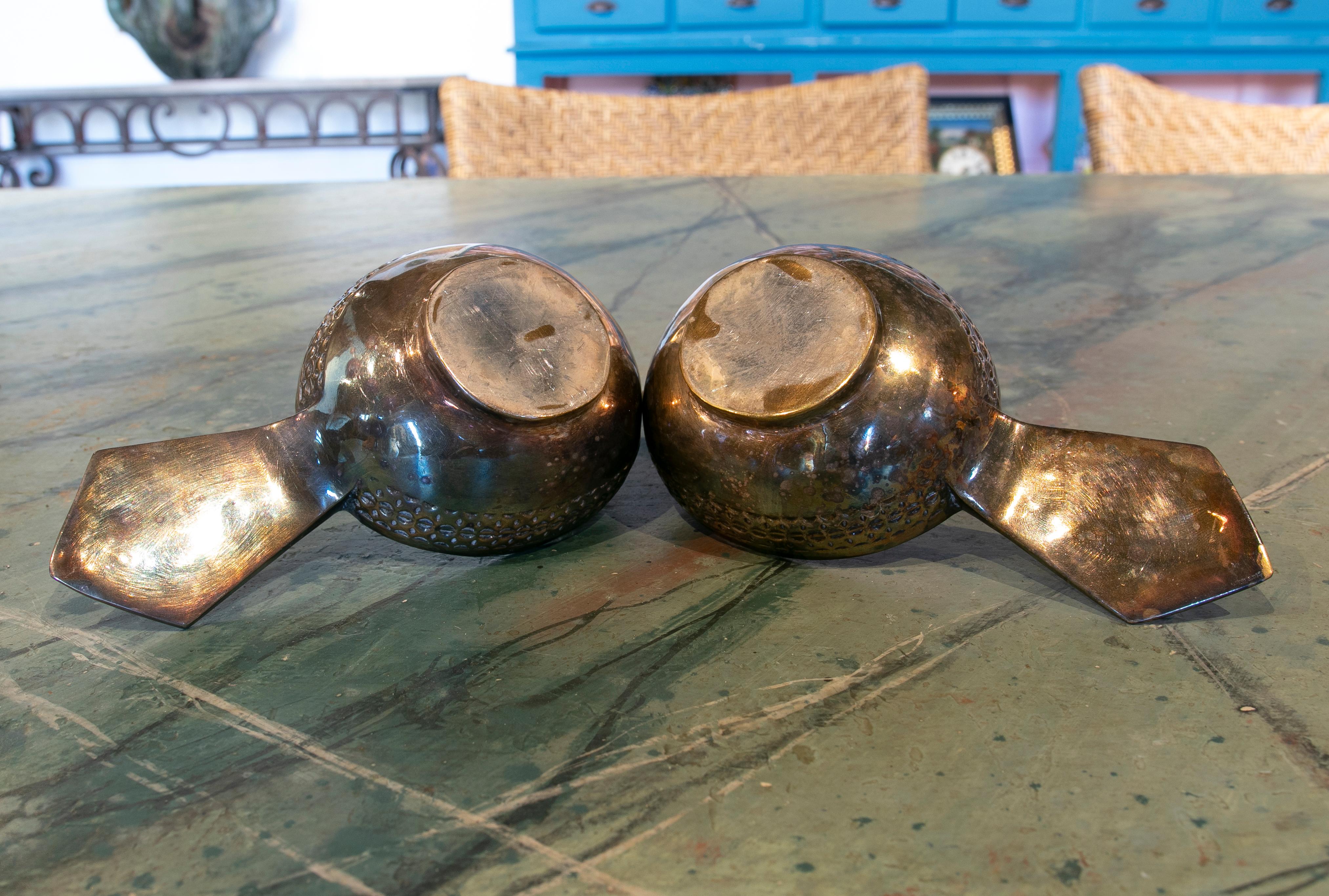 1970s Silver-Plated Metal Bowls in the Shape of Birds For Sale 3