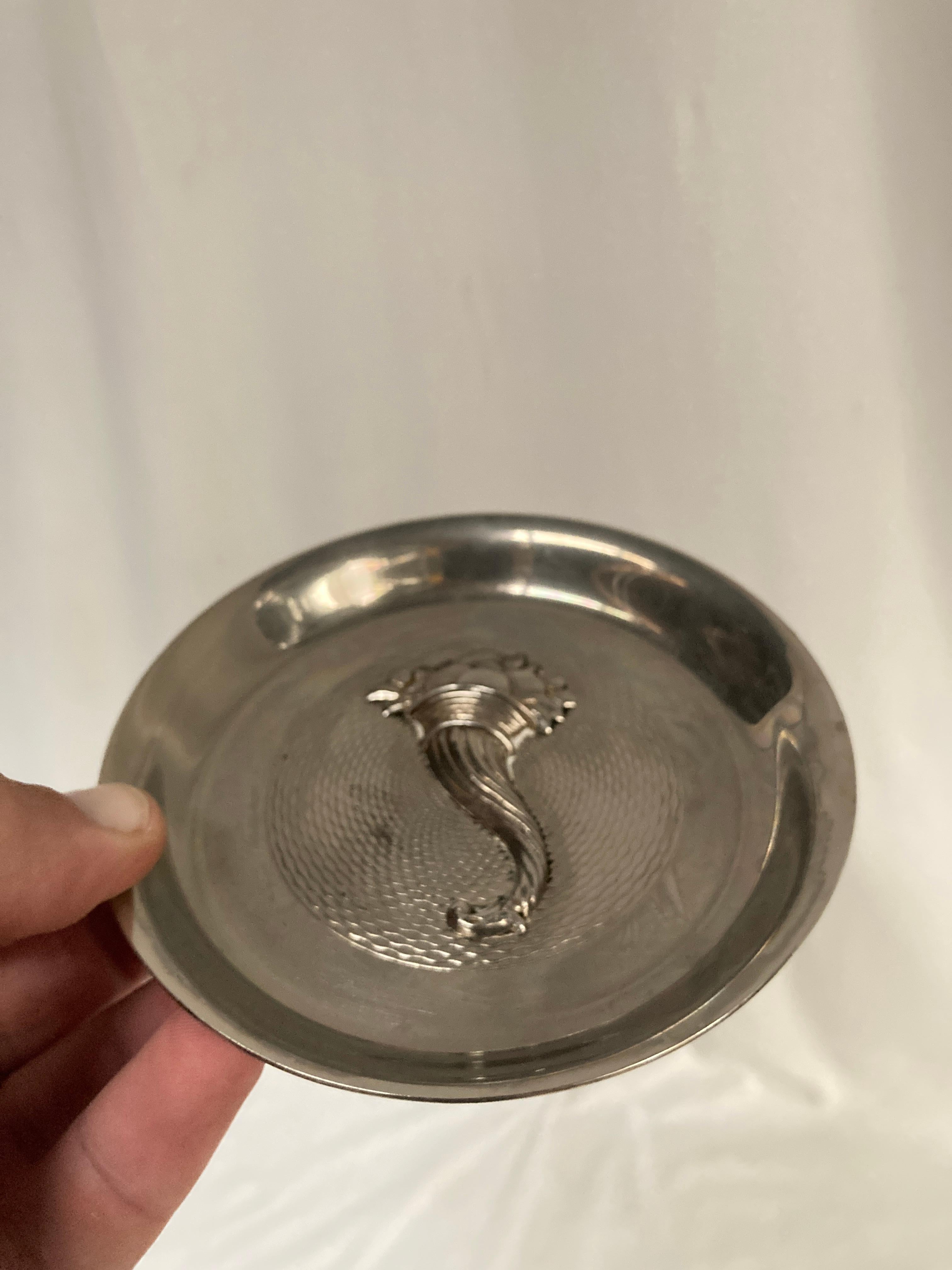 Francese Piccola vide poche di Hermès placcata in argento degli anni '70 in vendita
