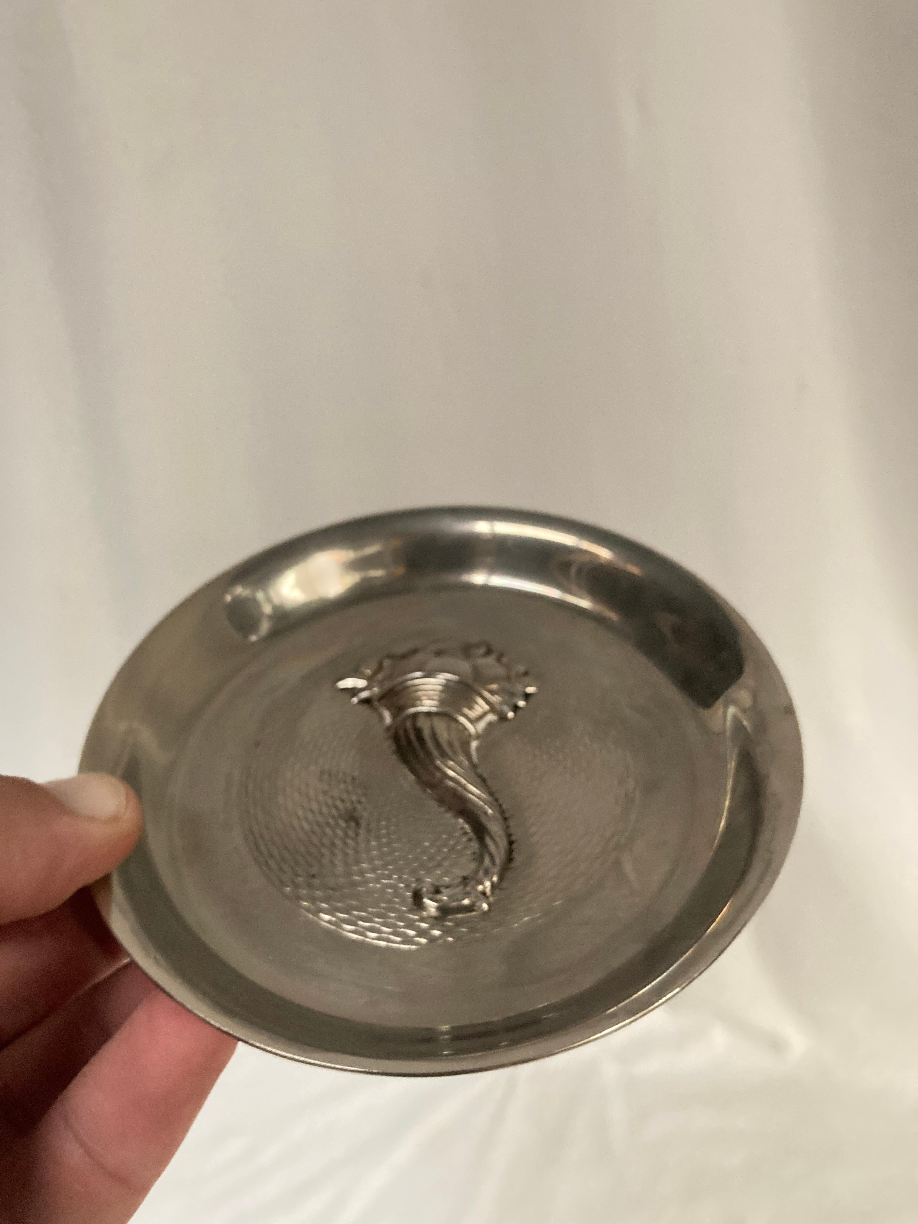 Piccola vide poche di Hermès placcata in argento degli anni '70 In condizioni buone in vendita a New York, NY