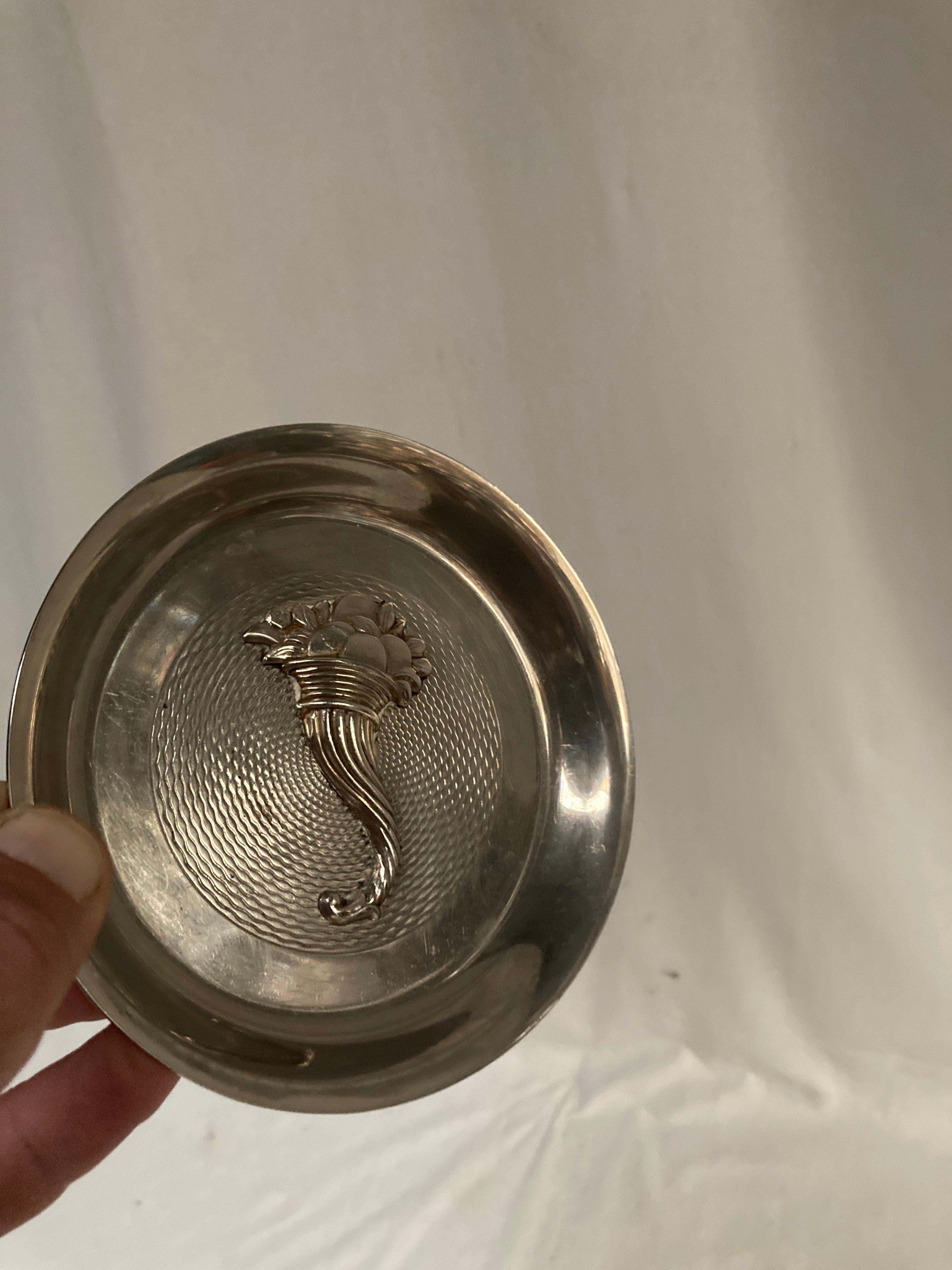 Fine XX secolo Piccola vide poche di Hermès placcata in argento degli anni '70 in vendita