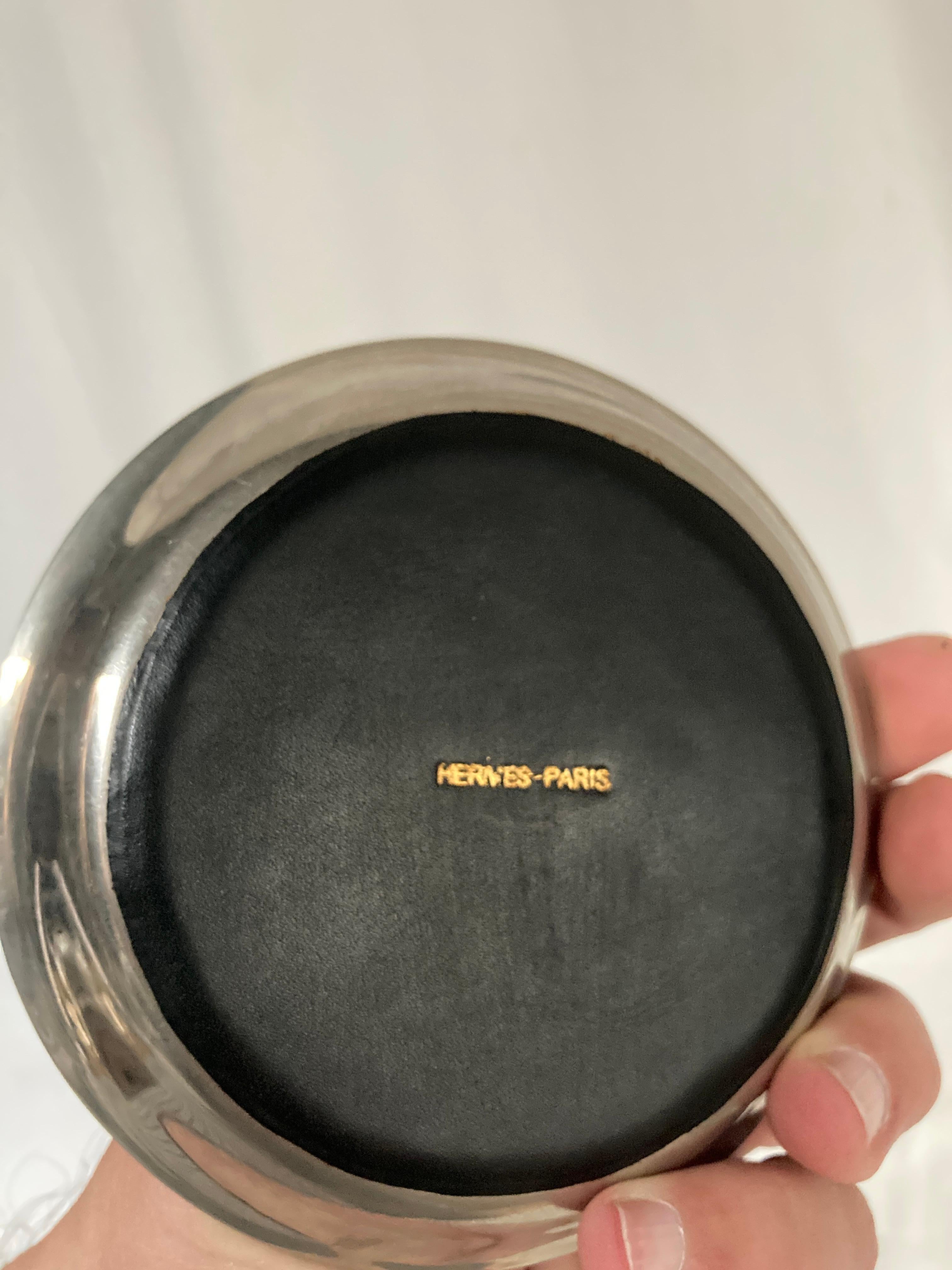 Placcato argento Piccola vide poche di Hermès placcata in argento degli anni '70 in vendita