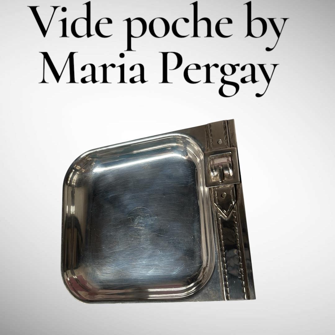Placcato argento Vide poche in argento del 1970 di Maria Pergay in vendita