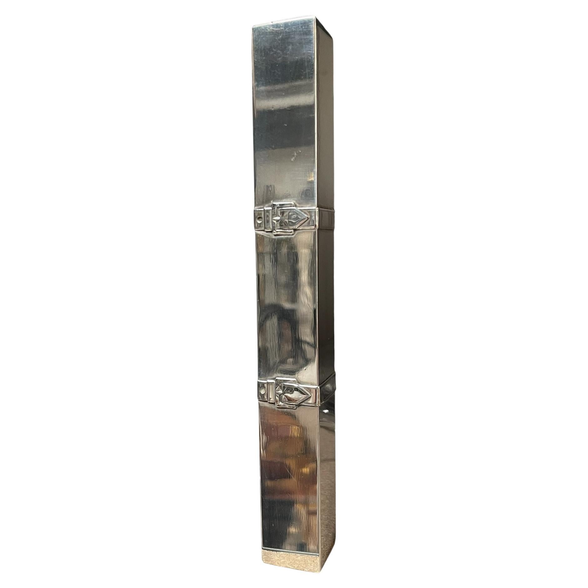 Porta accendino in argento del 1970 di Maria Pergay