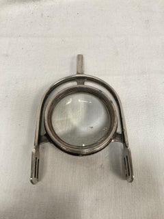 1970's silvered bronze desk lamp in the style of Hermes