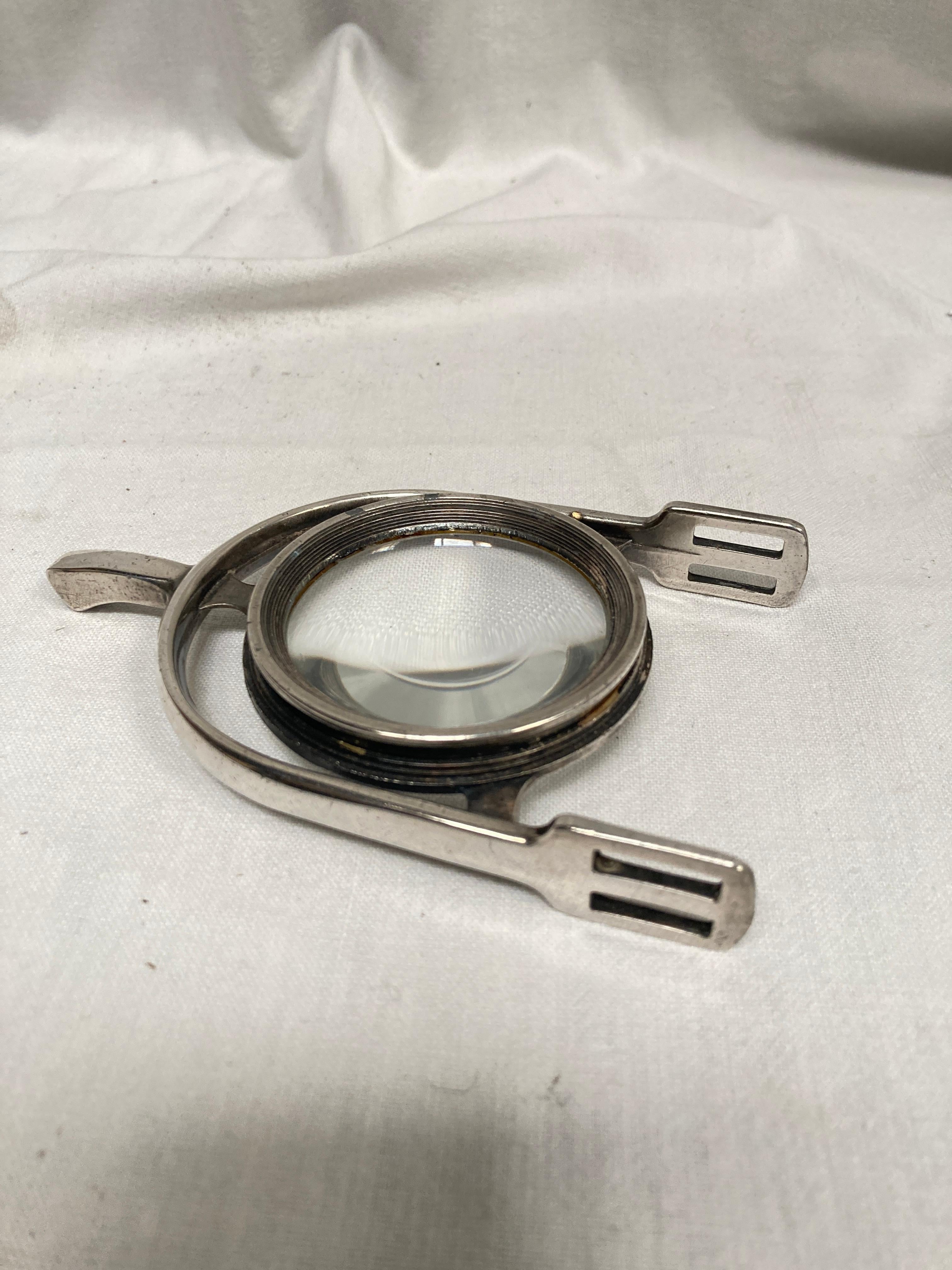 Versilberte Bronze-Schreibtischlampe aus den 1970er Jahren im Stil von Hermes im Zustand „Relativ gut“ im Angebot in New York, NY