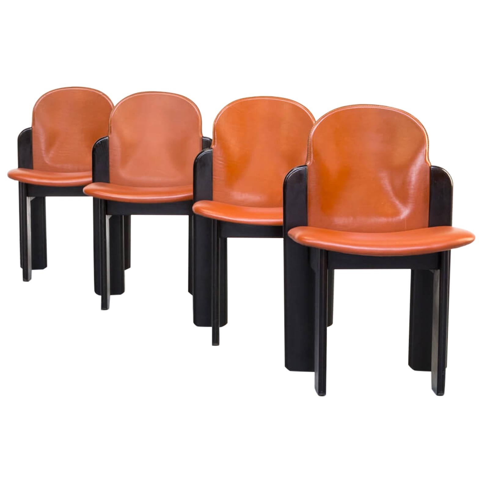 1970s Silvio Coppola Dining Chair for Fratelli Montina Set of 4 For Sale