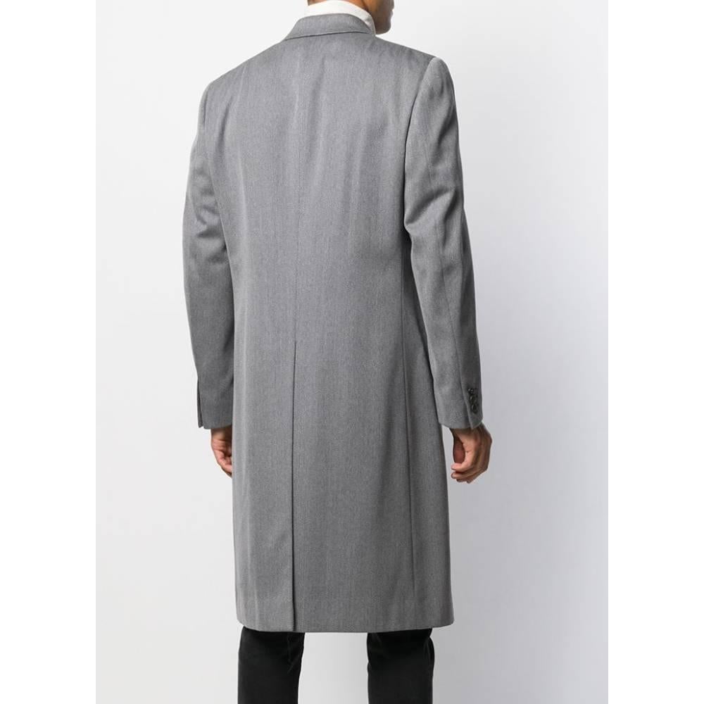 Gray 1970s Simon Ackerman Slim Coat