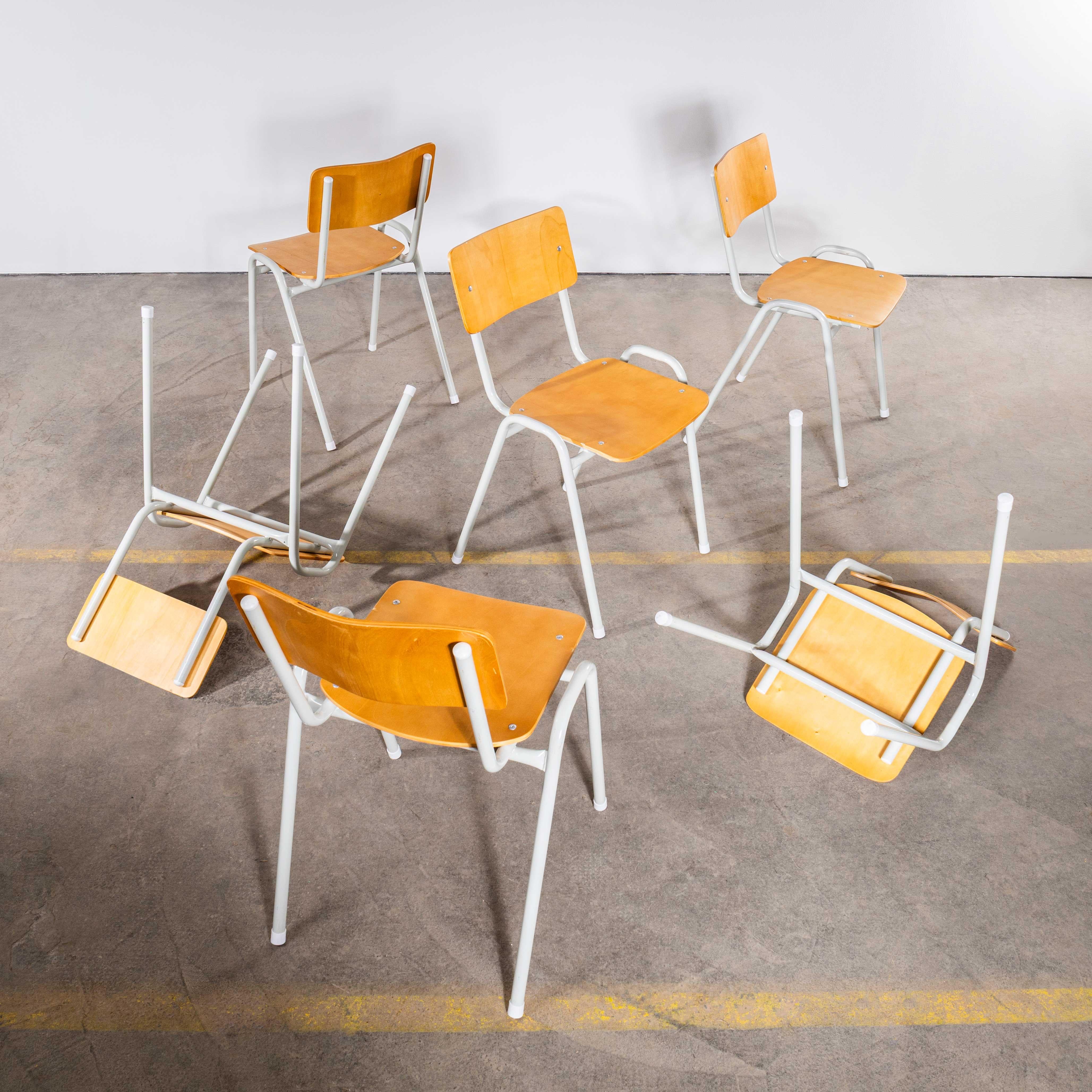 1970's Simple Stacking University Dining Chairs - Large Quantity Available Bon état - En vente à Hook, Hampshire