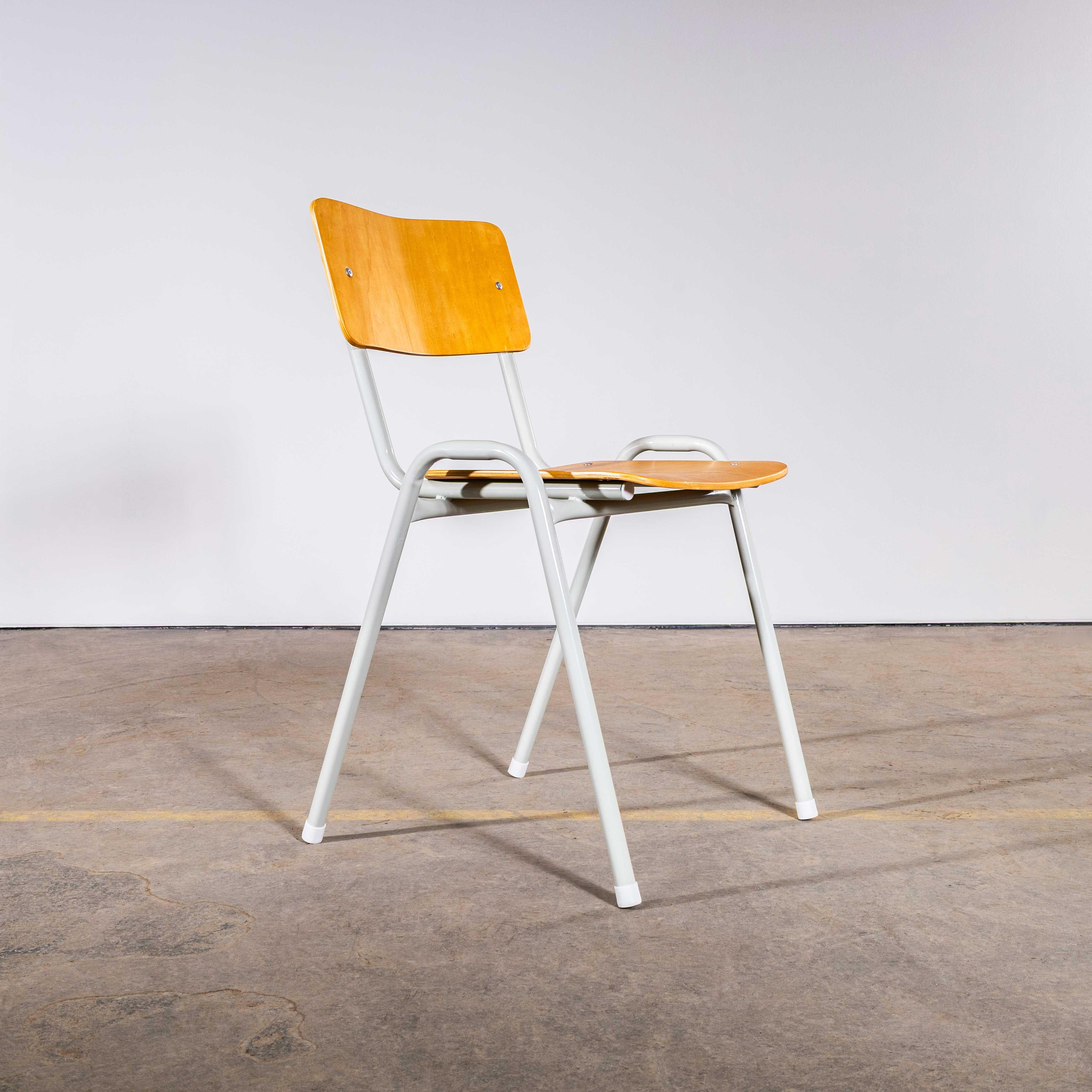 1970's Simple Stacking University Dining Chairs - Large Quantity Available en vente 1