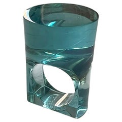 1970s Siv Langstrom Swedish Space Age Modernist Acrylic Ring