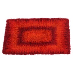 1970s Small Danish Abstract Wool Rug