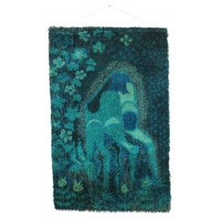1970s Small Danish Wool Rug