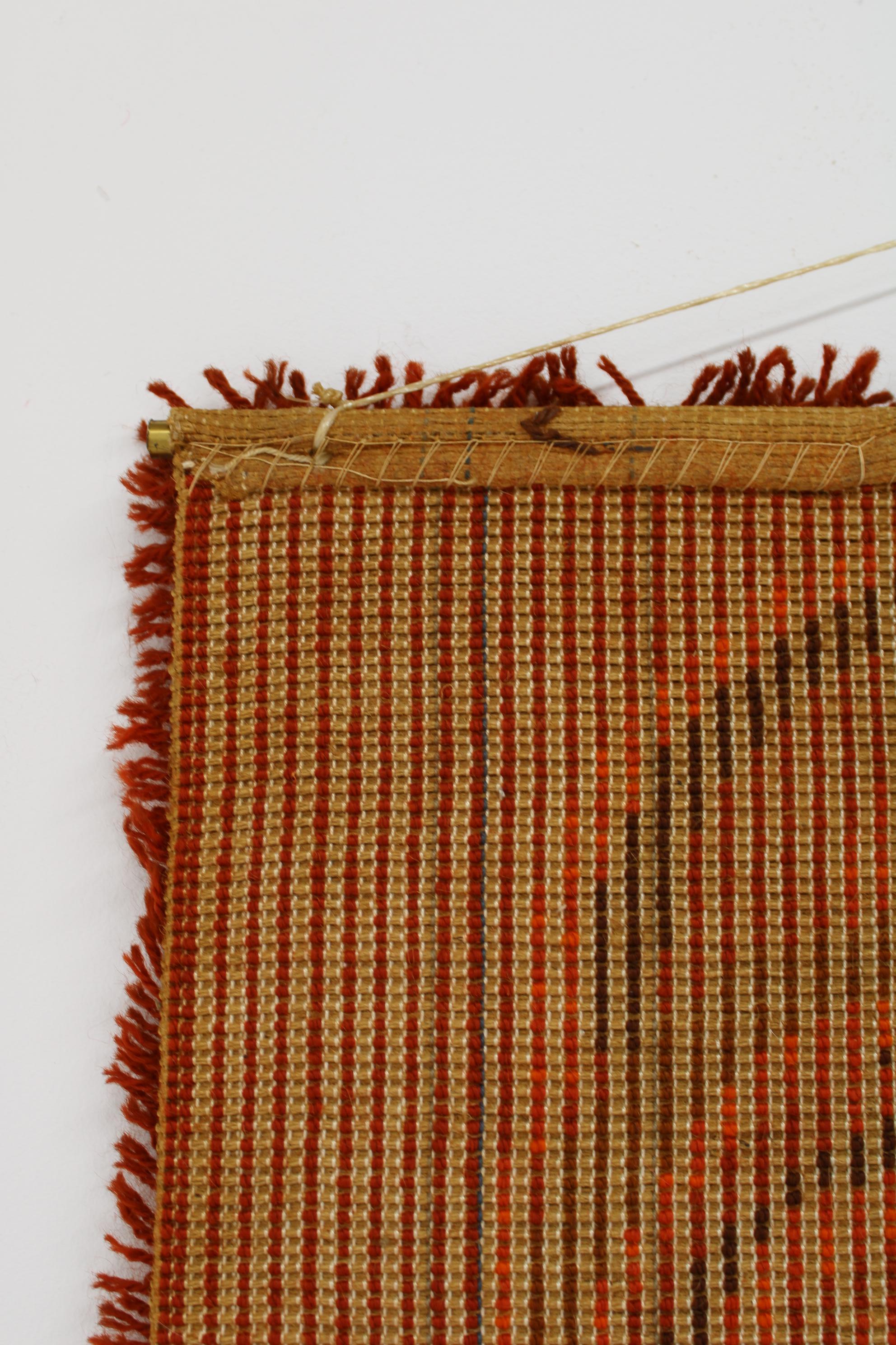 1970s Small Danish Wool Rug or Tapestry For Sale 5