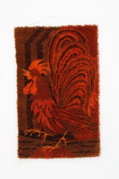 1970s Small Danish Wool Rug or Tapestry