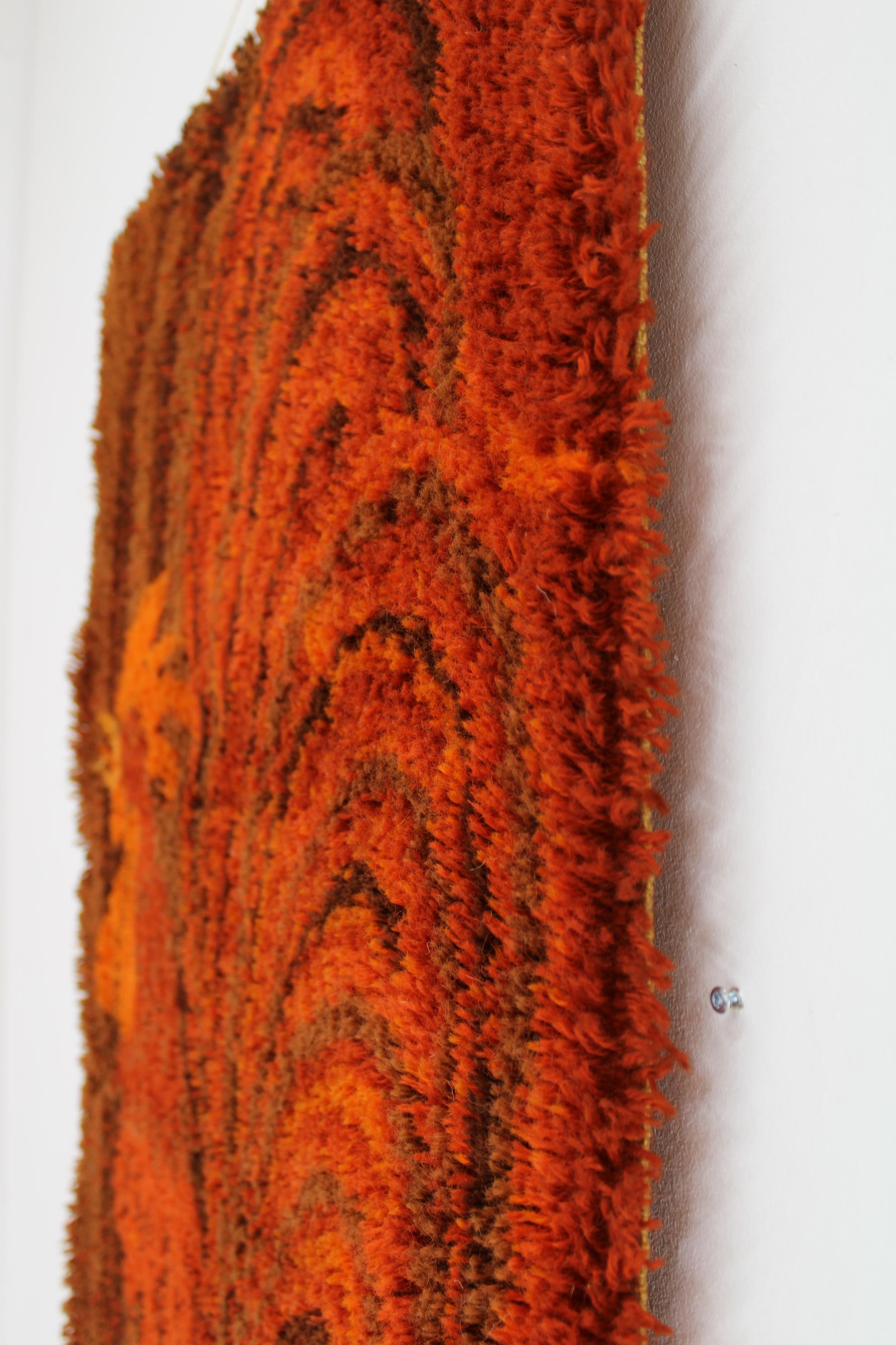 1970s Small Danish Wool Rug or Tapestry For Sale 1