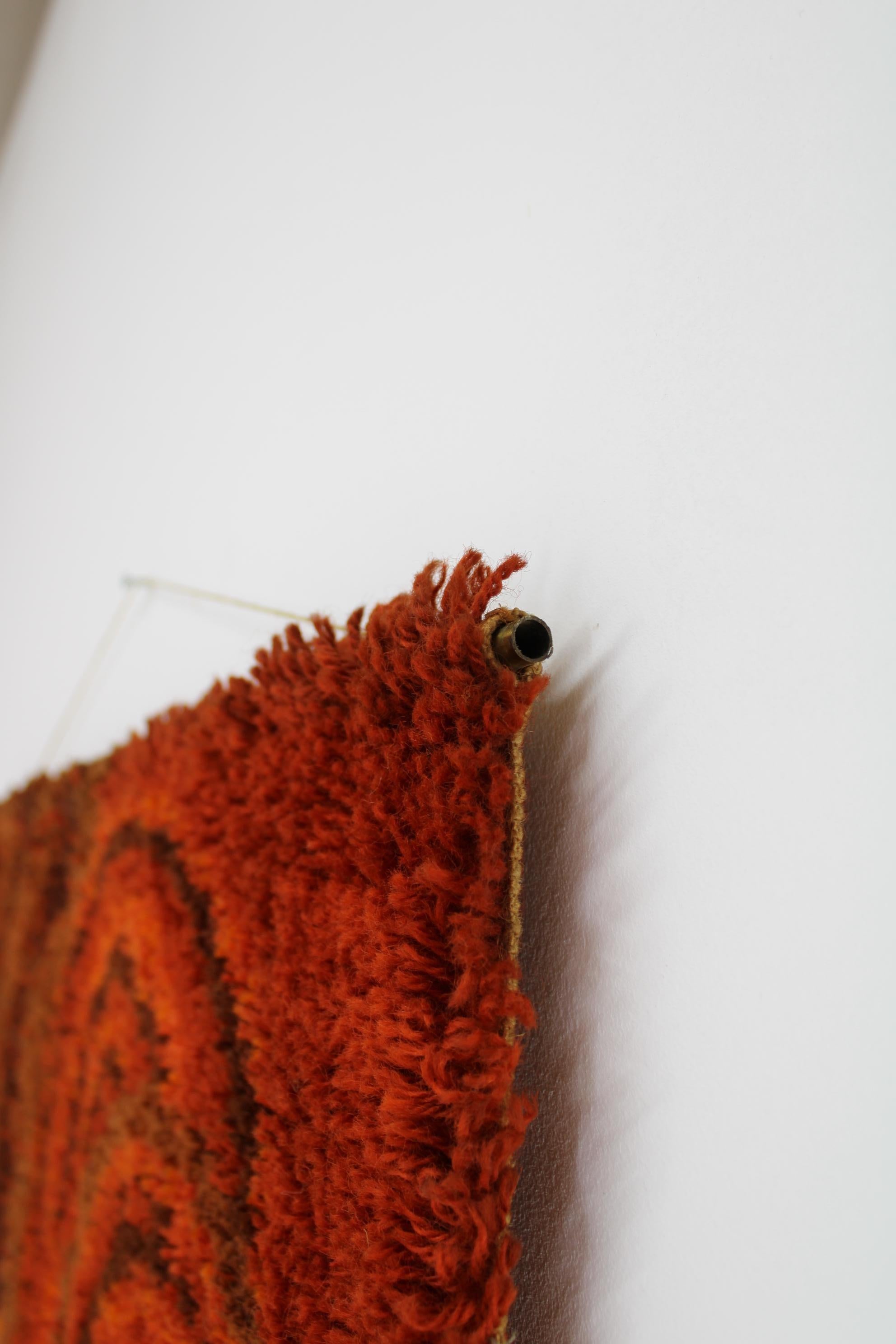 1970s Small Danish Wool Rug or Tapestry For Sale 2