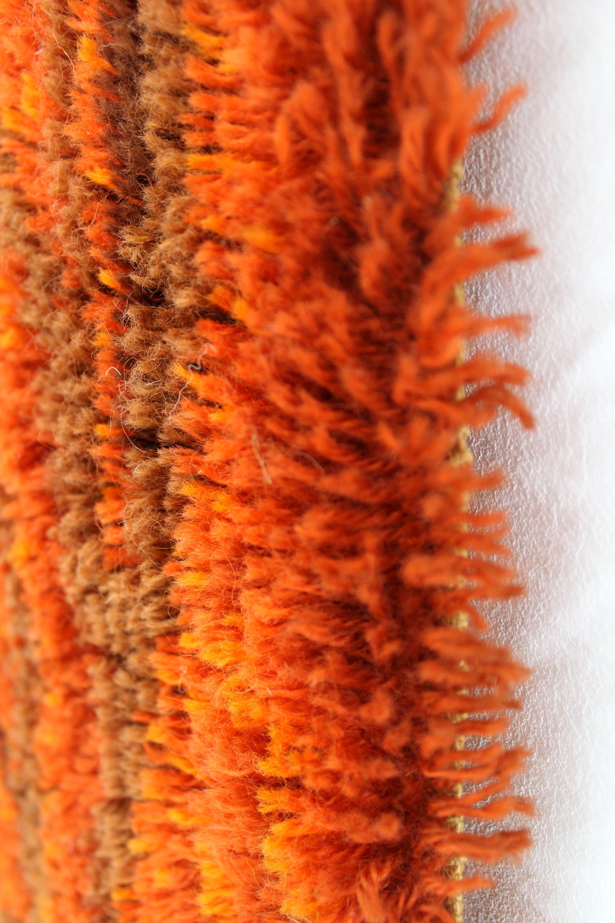 1970s Small Danish Wool Rug or Tapestry For Sale 3