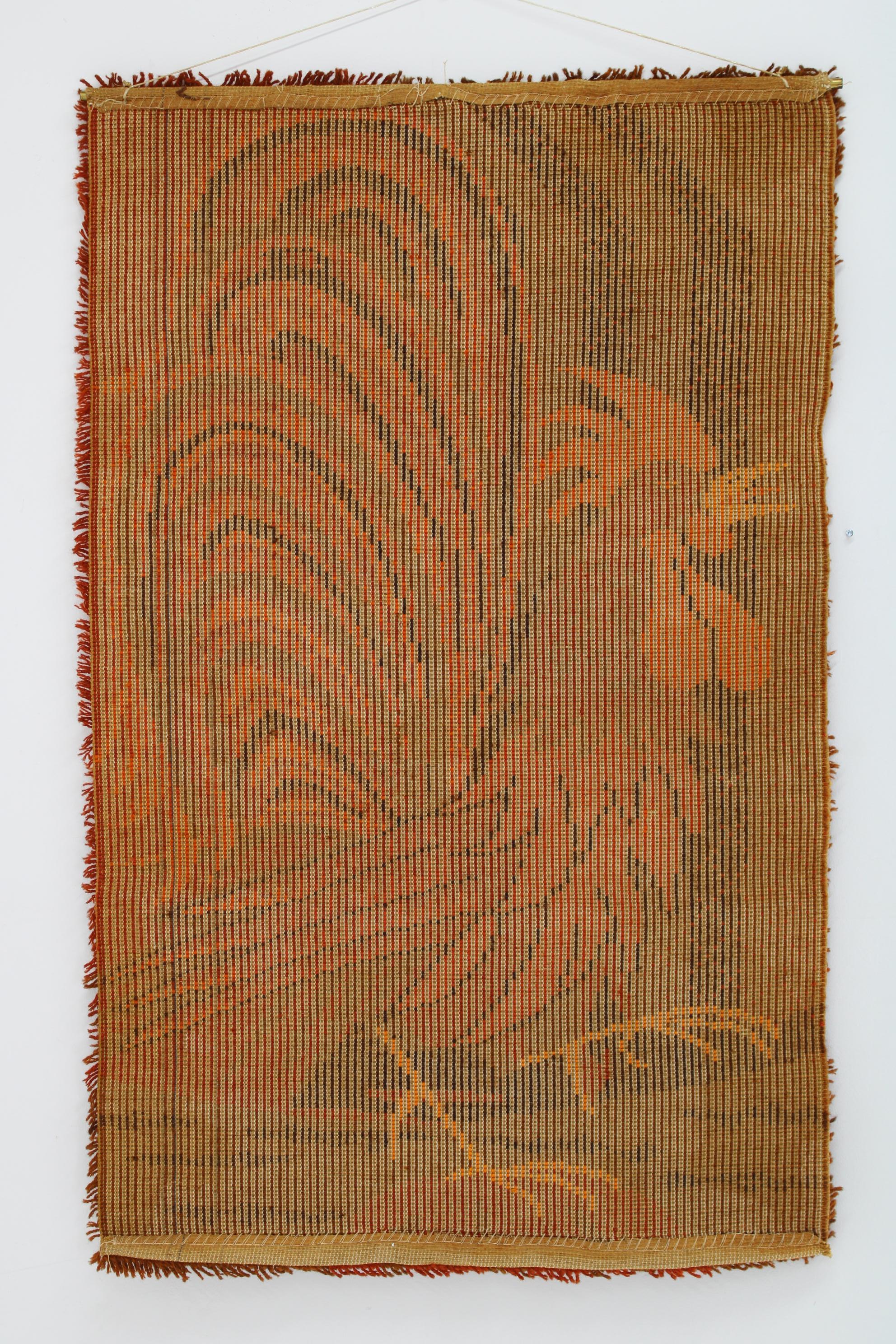 1970s Small Danish Wool Rug or Tapestry For Sale 4