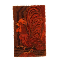 1970s Small Danish Wool Rug or Tapestry