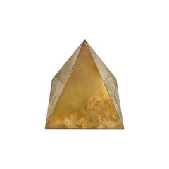 1970s Small Decorative Brass Pyramid by Sarried Ltd