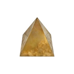 1970s Small Decorative Brass Pyramid by Sarried Ltd