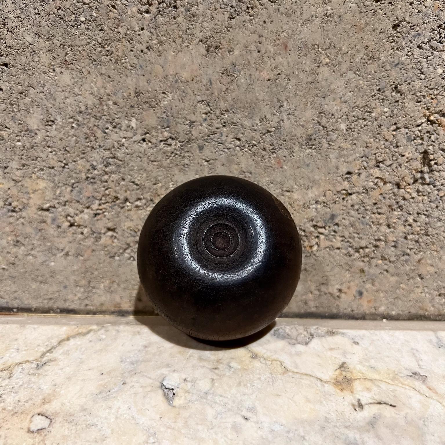 1970s Small Lidded Wood Vessel Container For Sale 4