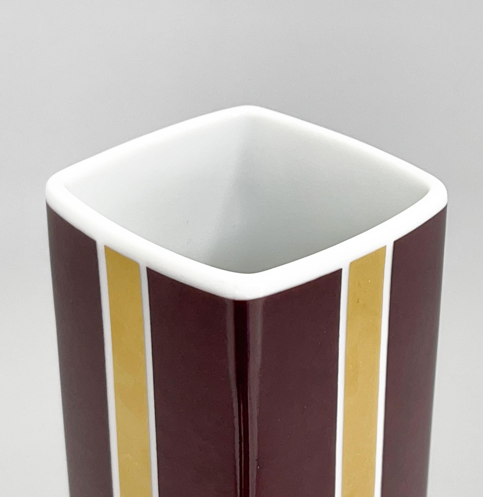 1970s Small Porcelain Vase by Heinrich Ceramics For Sale 1