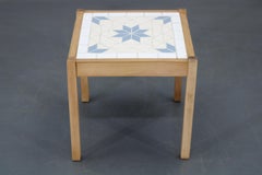 1970s Small Tile Beech Table, Denmark