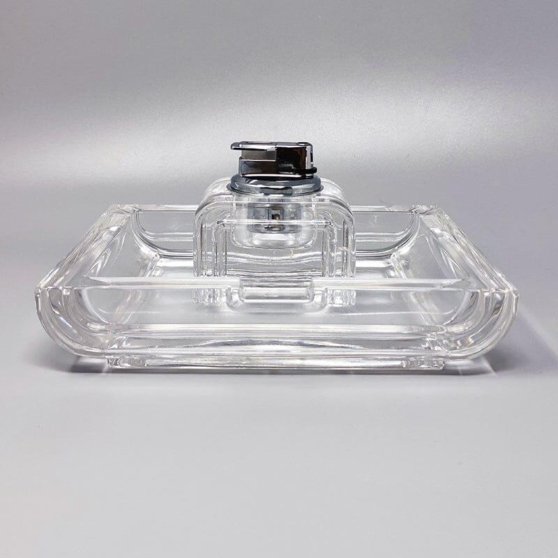 Mid-Century Modern 1970s Smoking Set in Crystal by Laura Griziotti for Arnolfo di Cambio