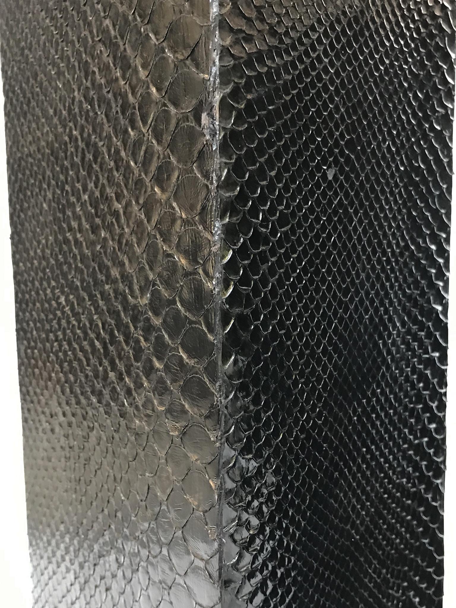 Pair of 1970s Snakeskin Table Lamps in the Style of Karl Springer 5