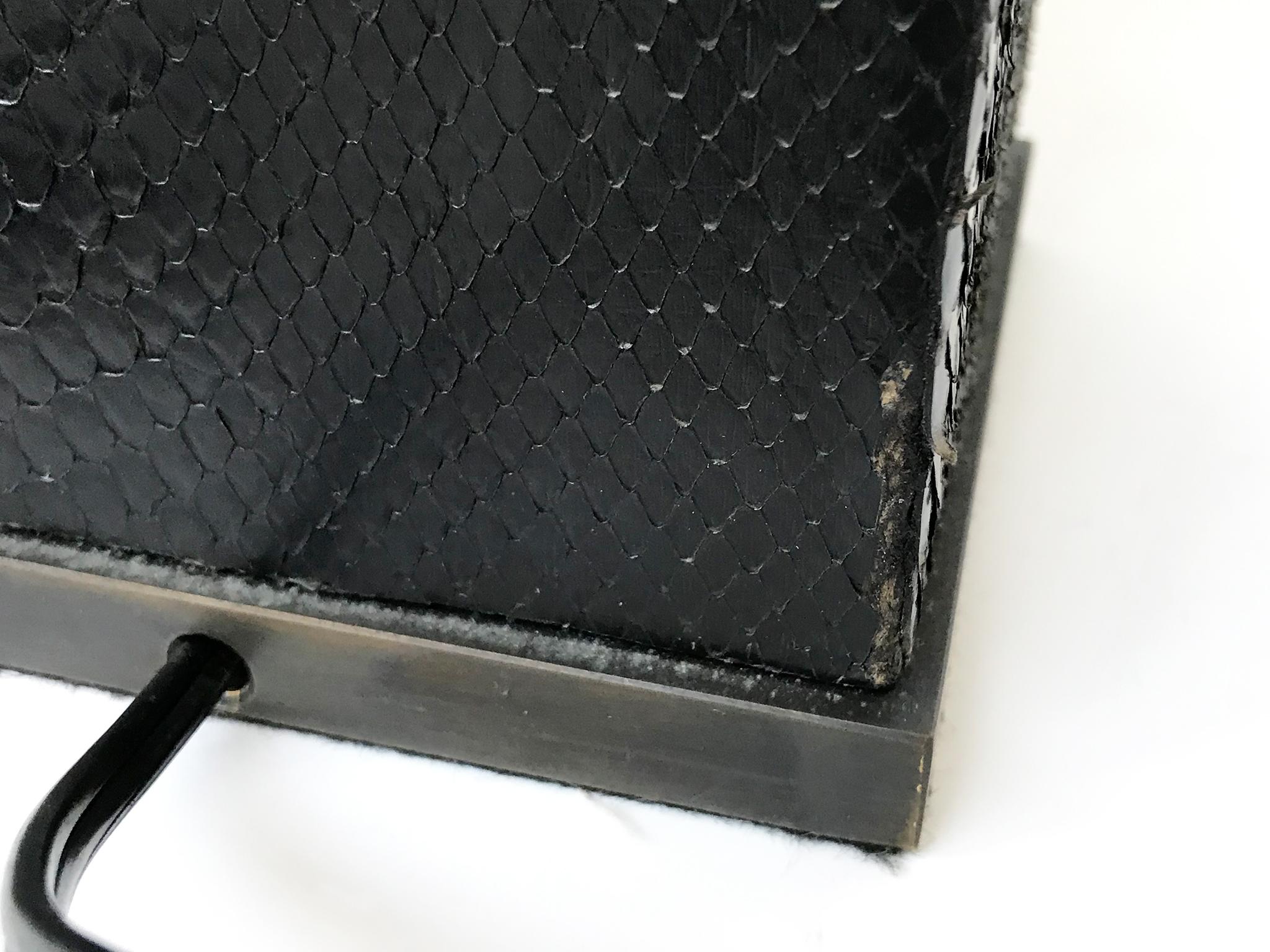 Pair of 1970s Snakeskin Table Lamps in the Style of Karl Springer 9