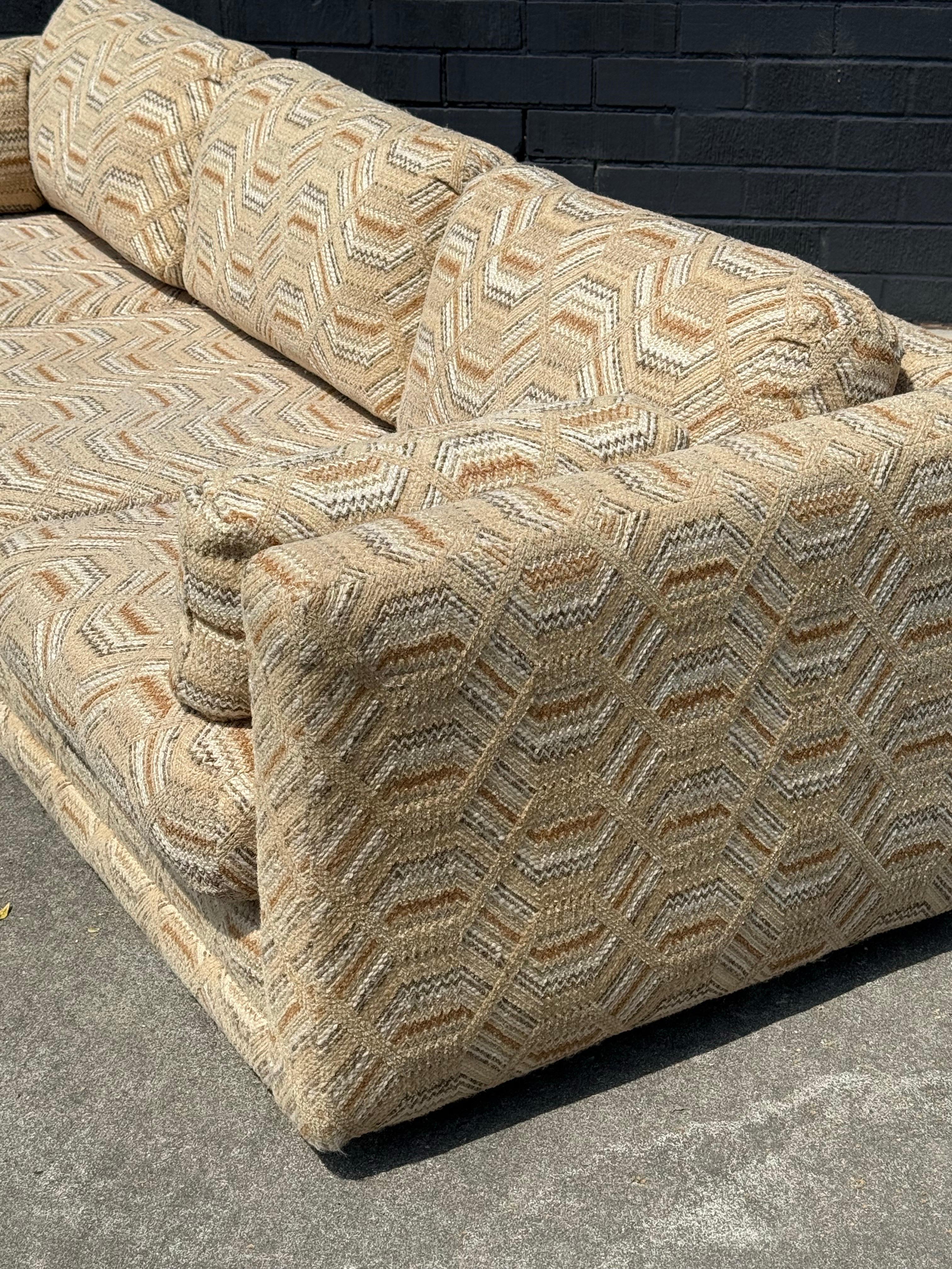 American 1970s Sofa in the Manner of Milo Baughman